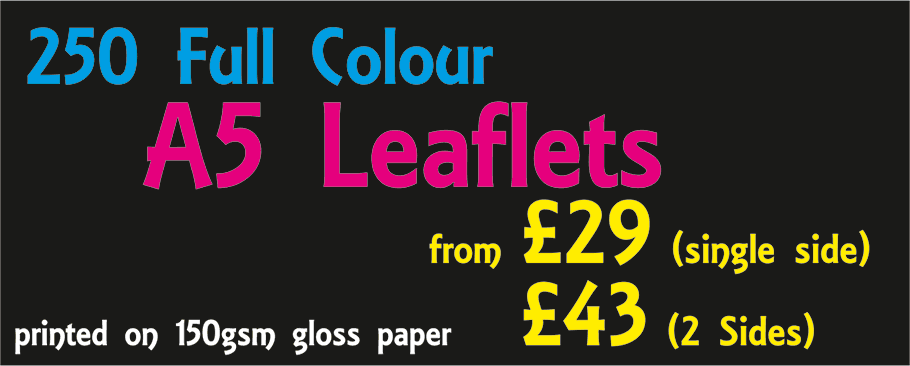 A5 leaflets - Inprint Litho & Digital Printing - Wallasey, Wirral