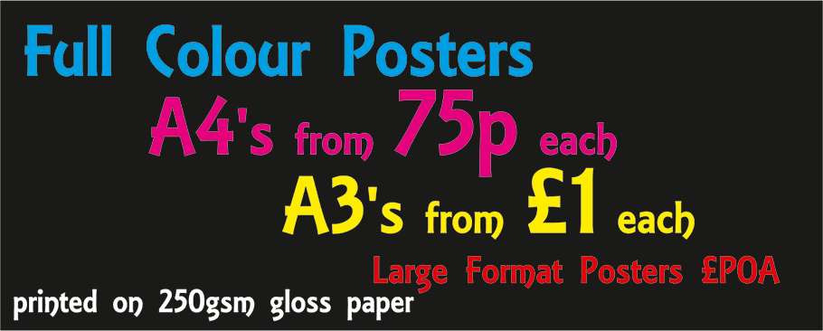 Full colour posters - Inprint Litho & Digital Printing - Wallasey, Wirral
